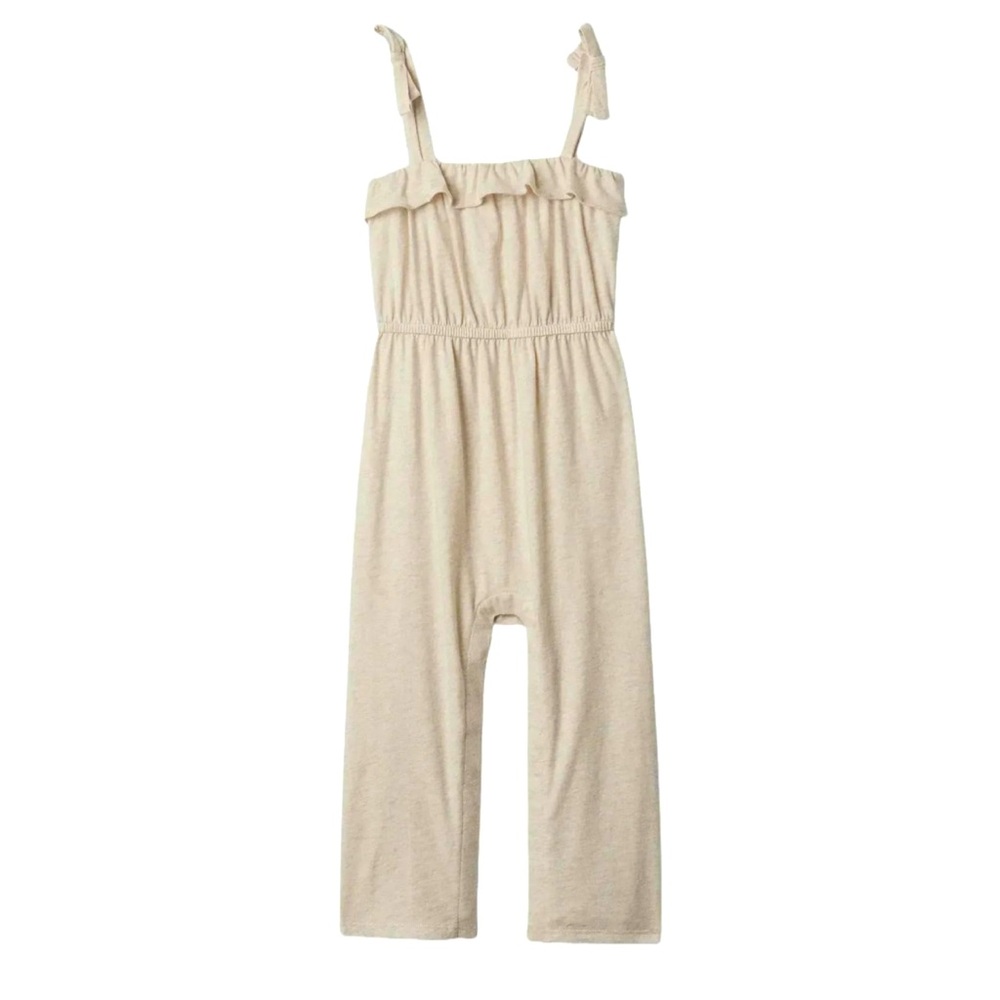 GAP baby-girls Knit Jumpsuit Romper 5T- Oatmeal Heather